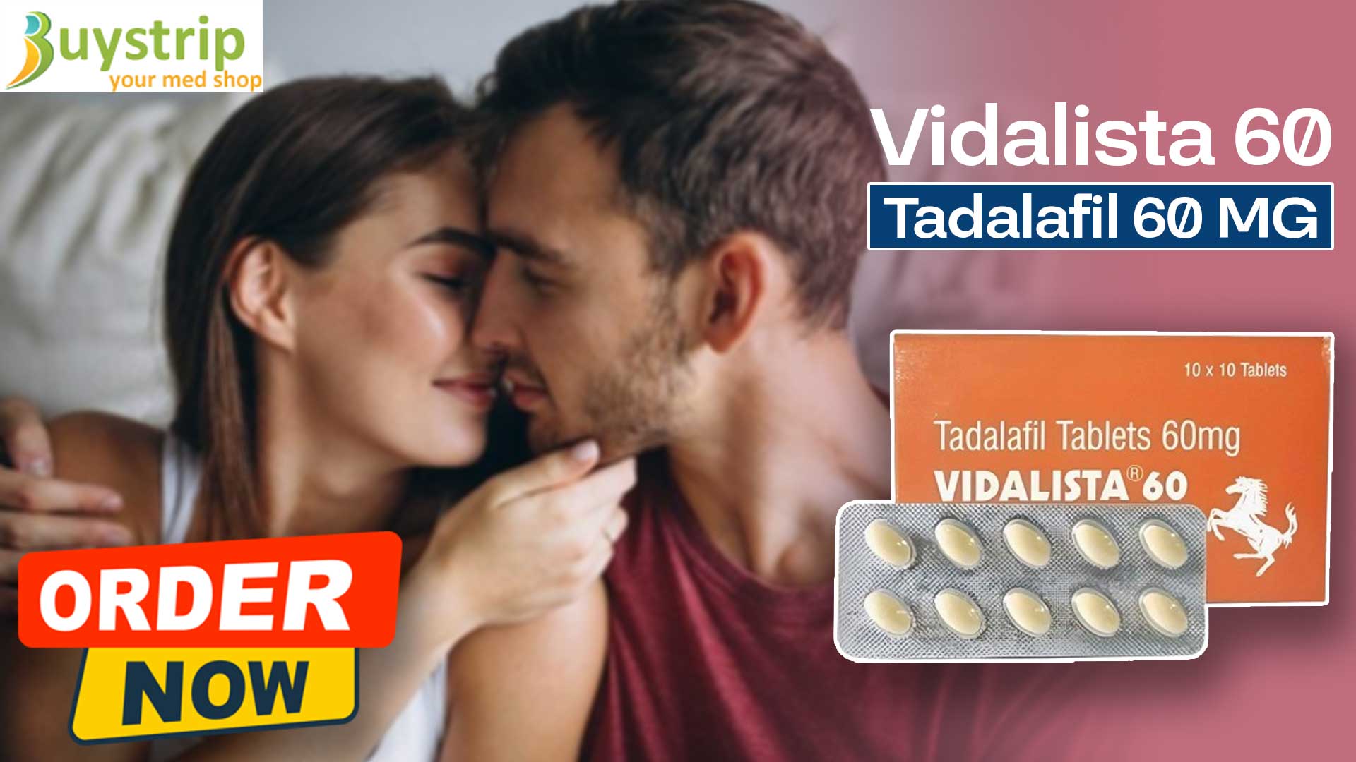 Image of Vidalista 60 mg tablet a medication used to treat erectile dysfunction